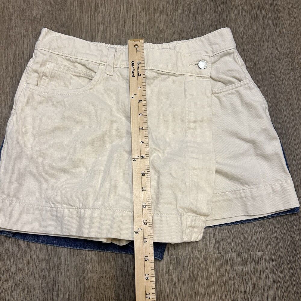 Uniqlo Denim Stretch Jean Skort Blue & White Women’s Size Medium 28/29 Lot Of 2 - Picture 12 of 13